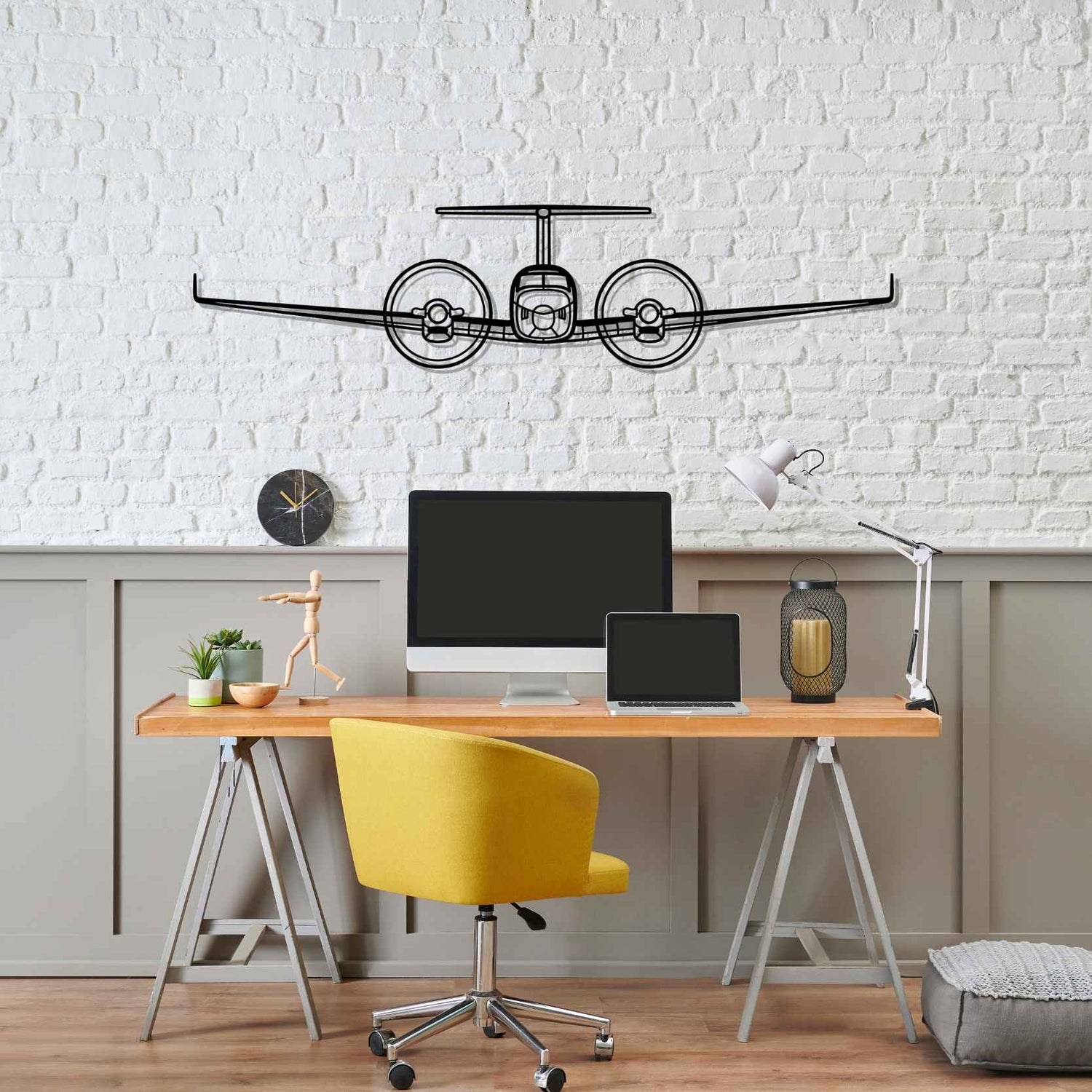 Décoration murale en métal - King Air aircraftvibes