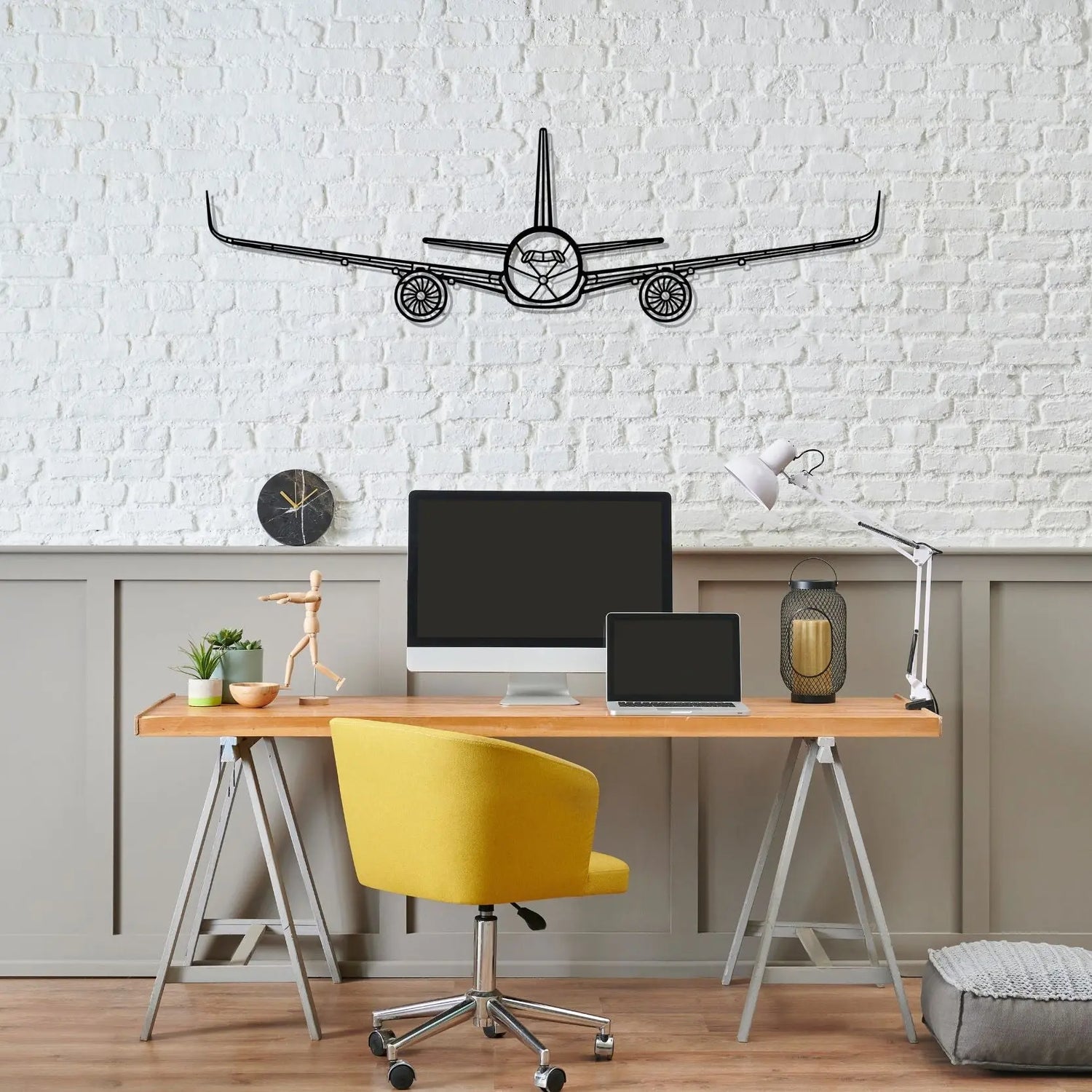 Décoration murale en métal - A350 Front aircraftvibes