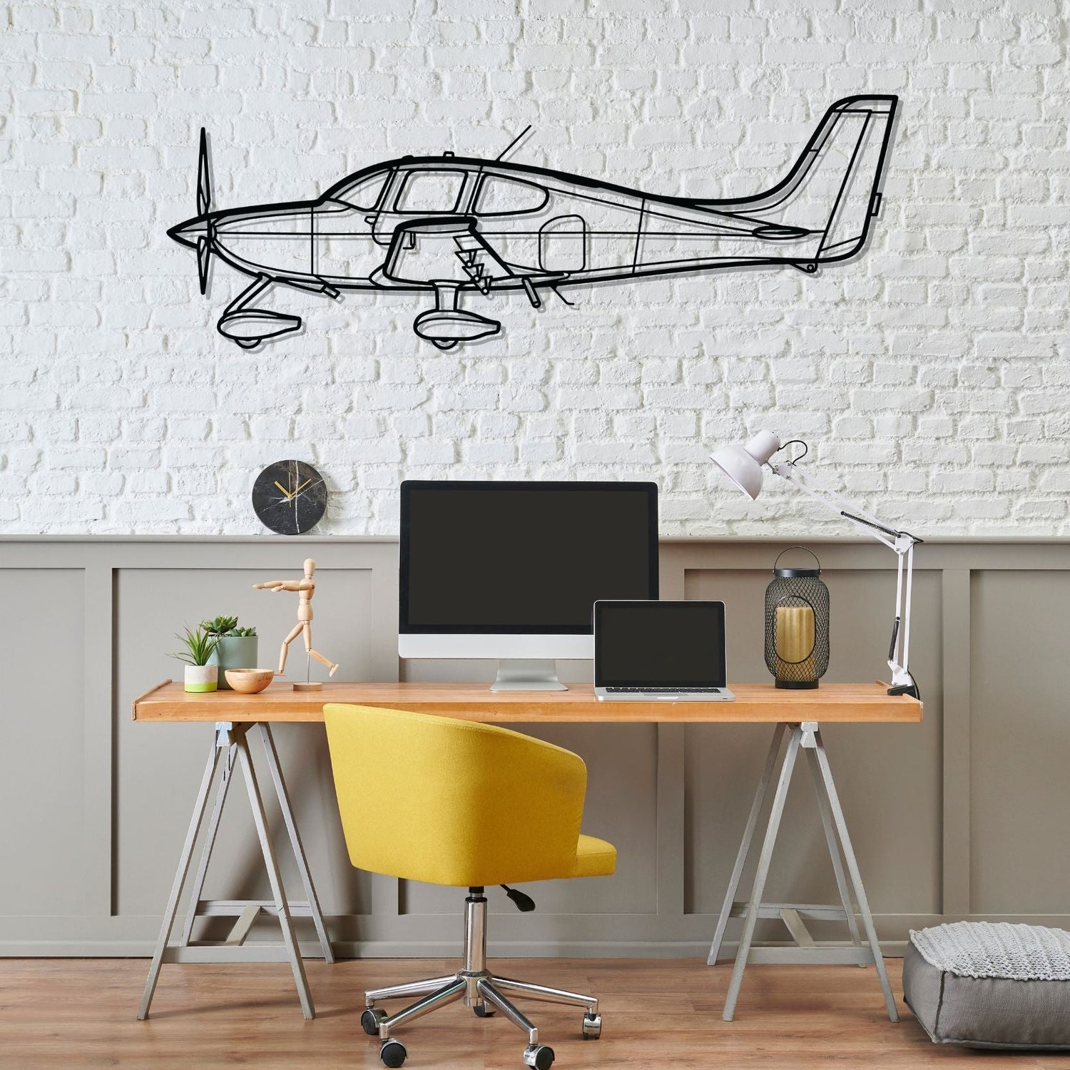 Décoration murale en métal - SR22 Silhouette aircraftvibes