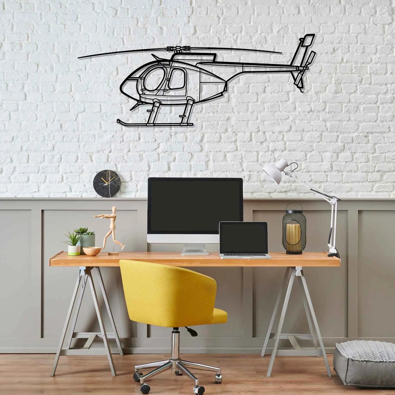Décoration murale en métal - 530F Silhouette aircraftvibes