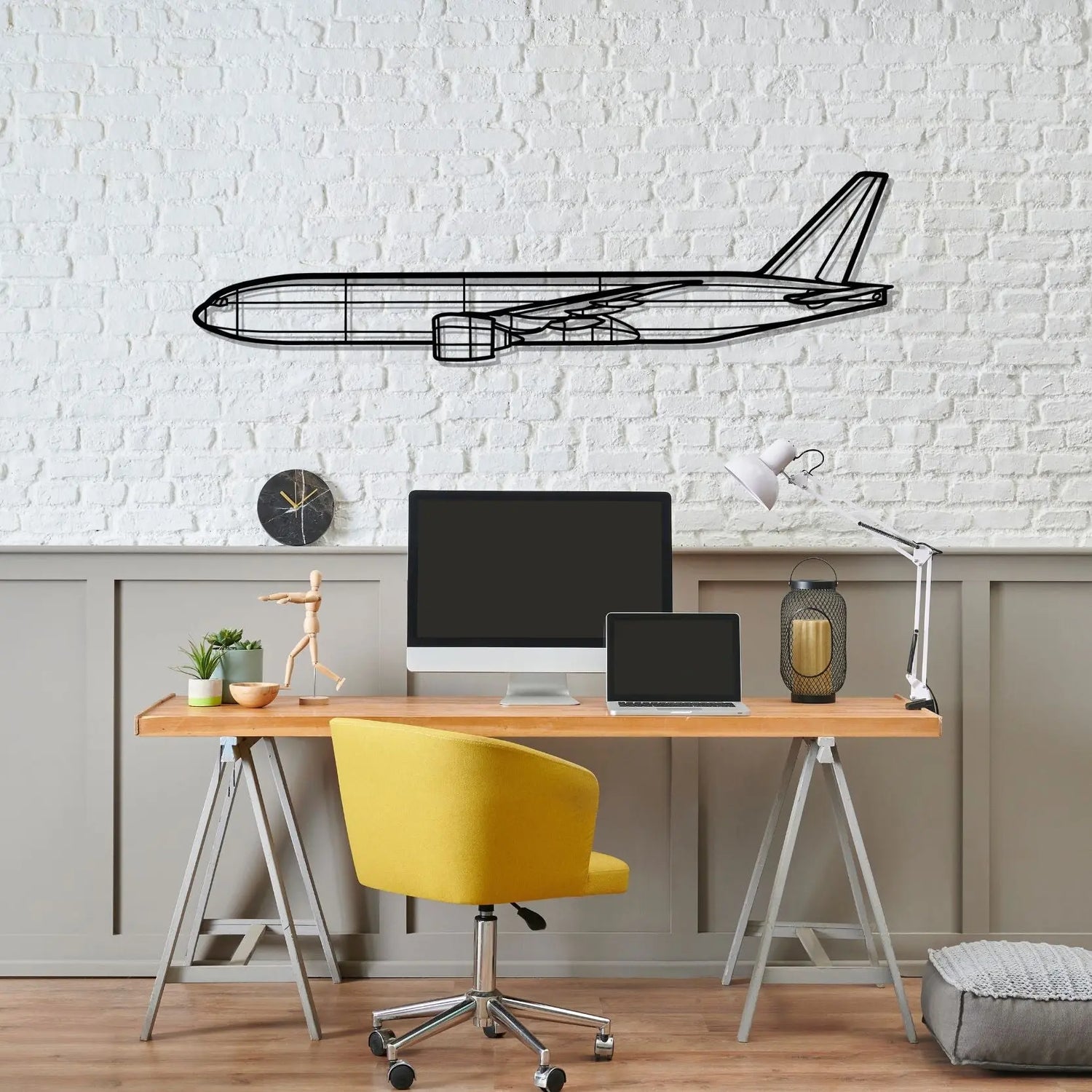 Décoration murale en métal - 777F Silhouette aircraftvibes