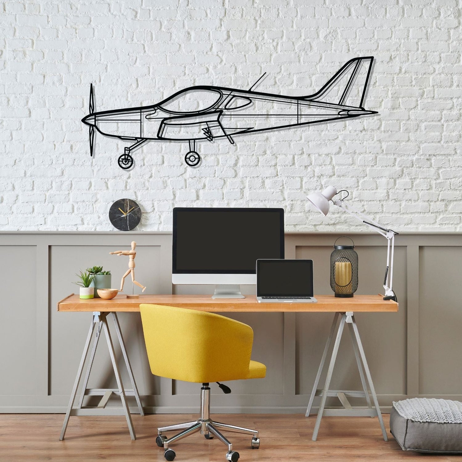 Décoration murale en métal - Bristell Silhouette aircraftvibes