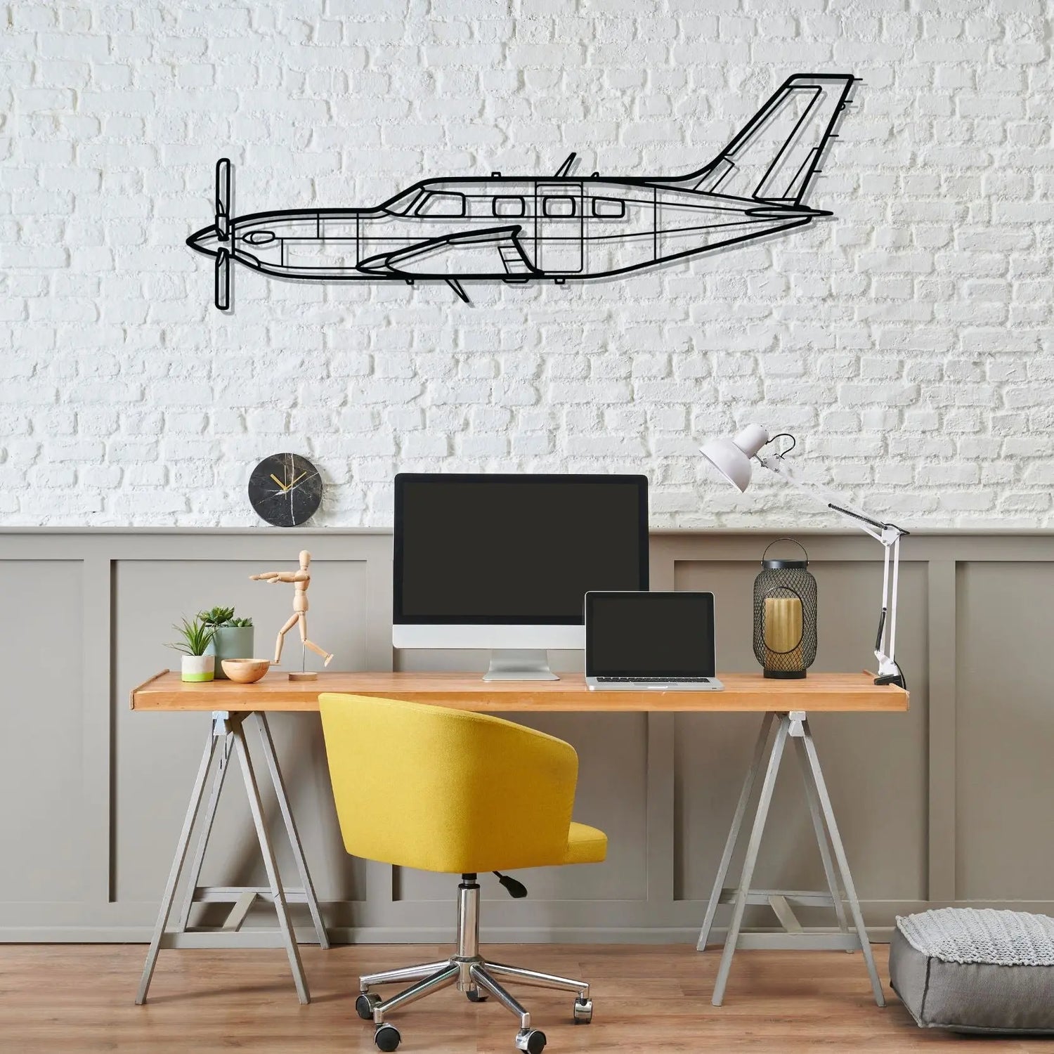 Décoration murale en métal - 600M/SLS Silhouette aircraftvibes