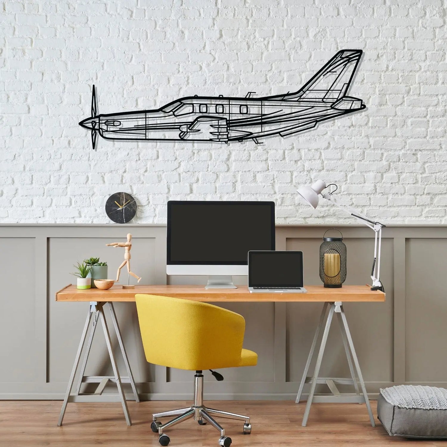 Décoration murale en métal - TBM 850 aircraftvibes