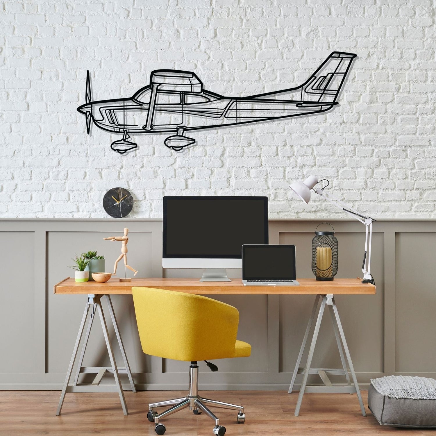 Décoration murale en métal - C182 Silhouette aircraftvibes