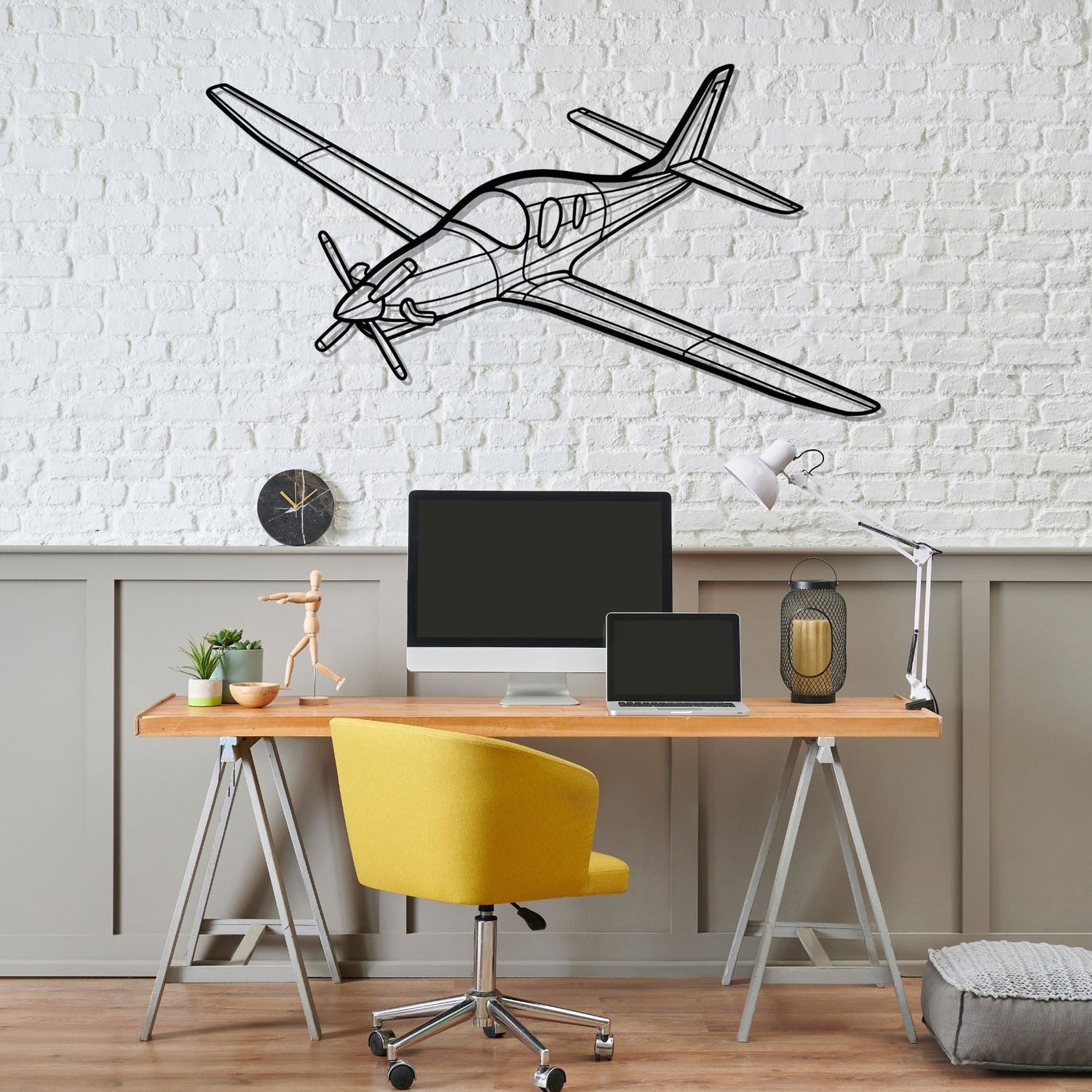 Décoration murale en métal - Evolution Angle aircraftvibes