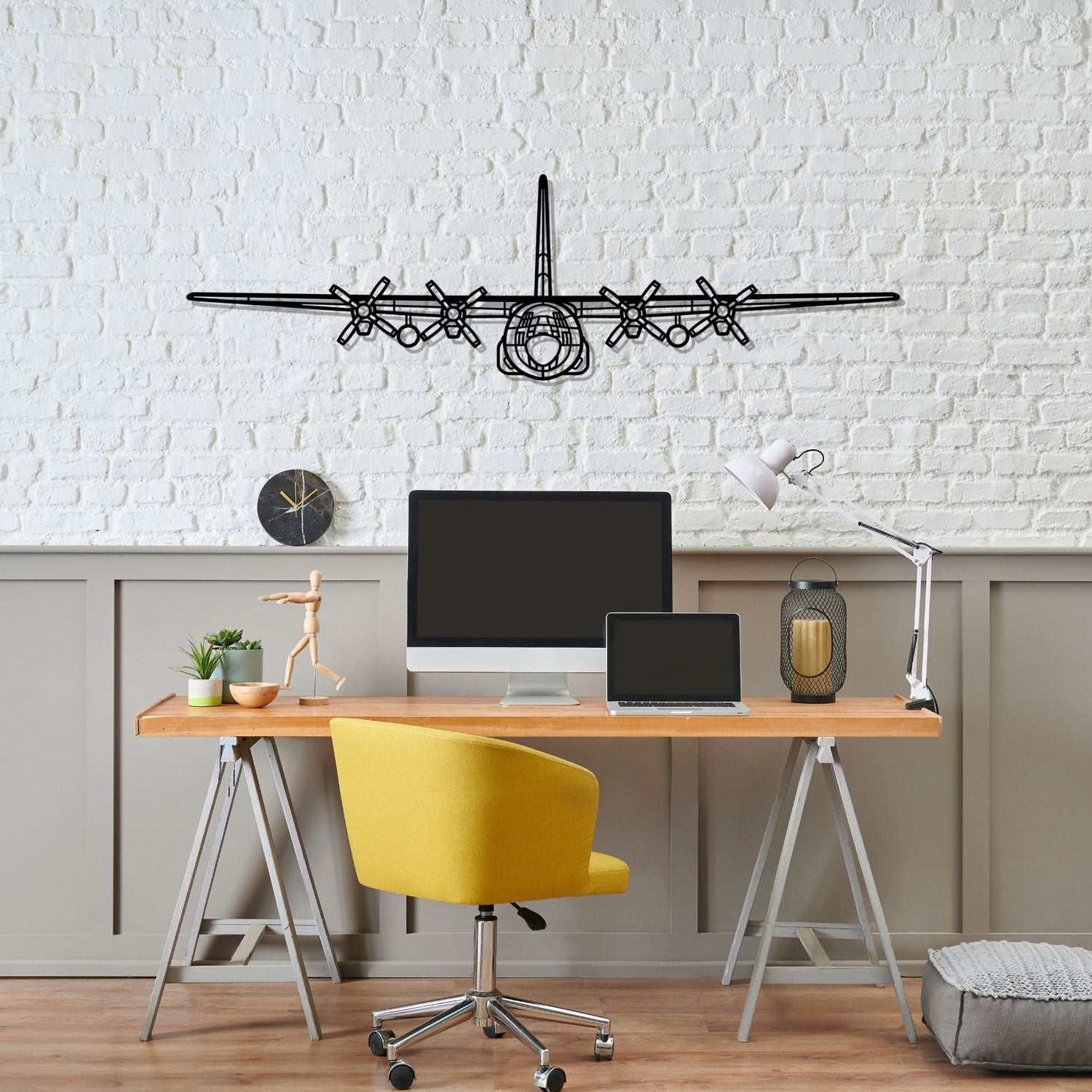 Décoration murale en métal - C-130H Hercules aircraftvibes