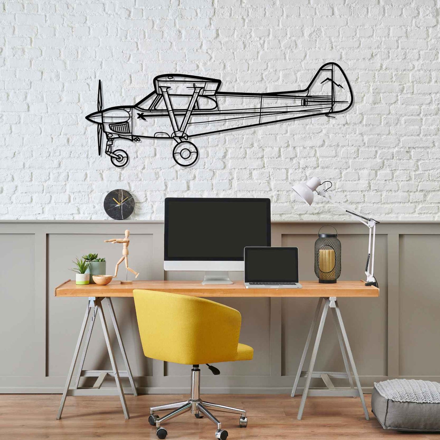 Décoration murale en métal - NXCUB Silhouette aircraftvibes