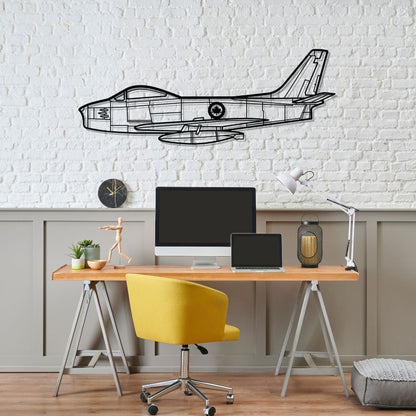 Décoration murale en métal - F86 Sabre