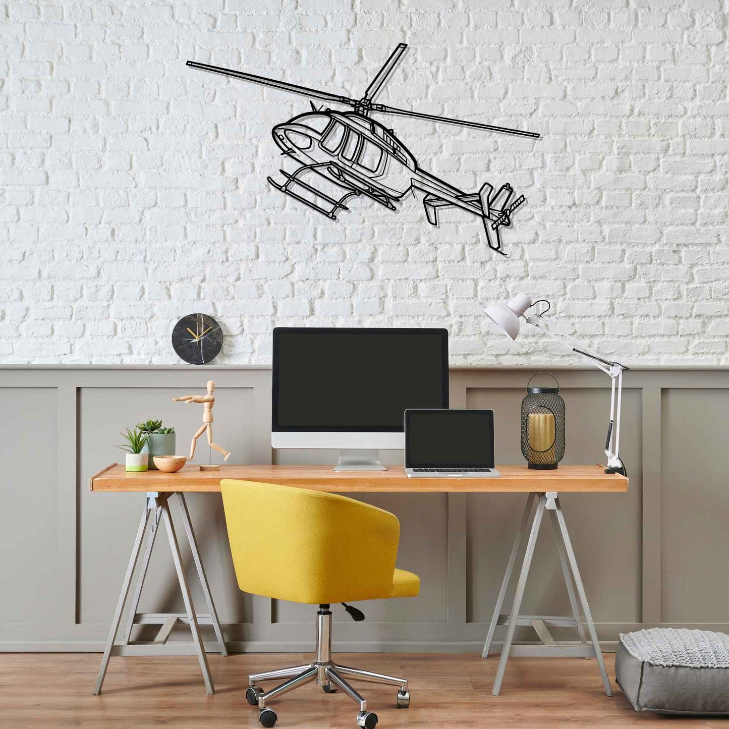 Décoration murale en métal - 407GX Angle