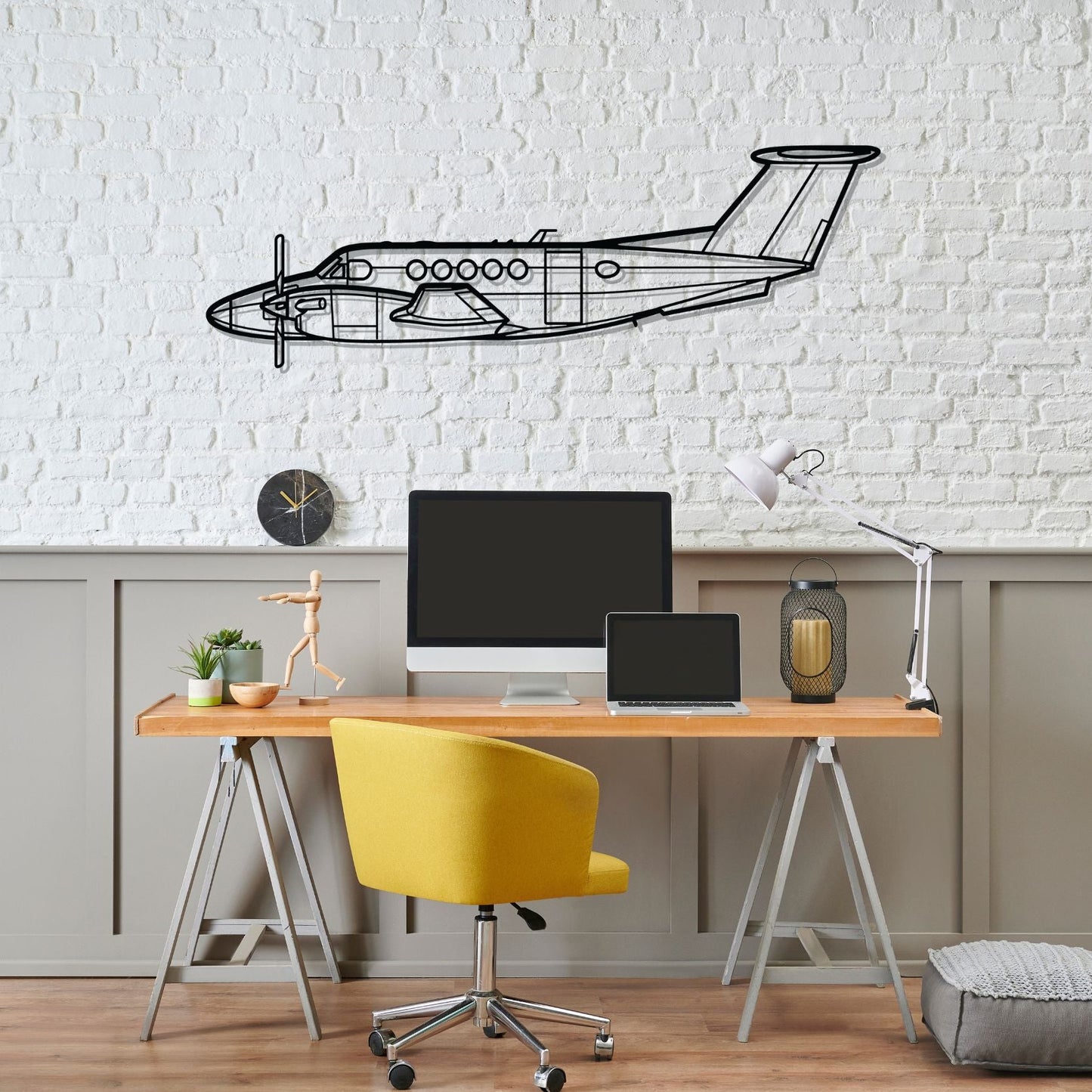 Décoration murale en métal - King Air