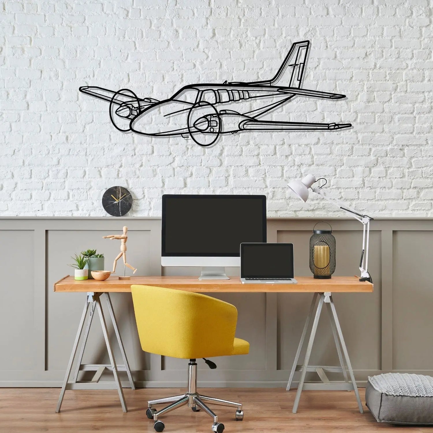 Décoration murale en métal - Baron 58 aircraftvibes