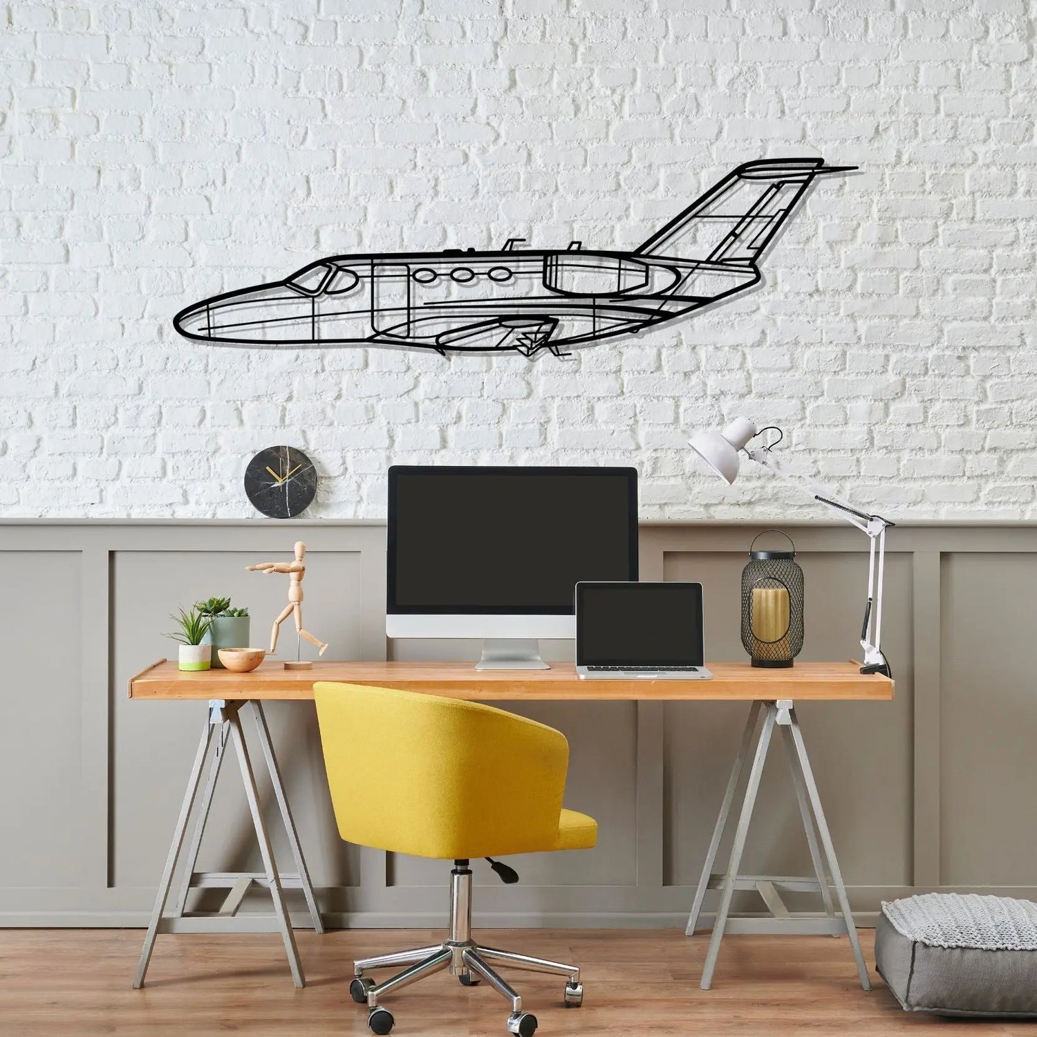 Décoration murale en métal - Citation Mustang aircraftvibes