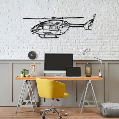 Décoration murale en métal - EC-145 Silhouette