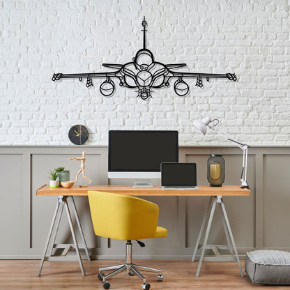 Décoration murale en métal - Rafale Front