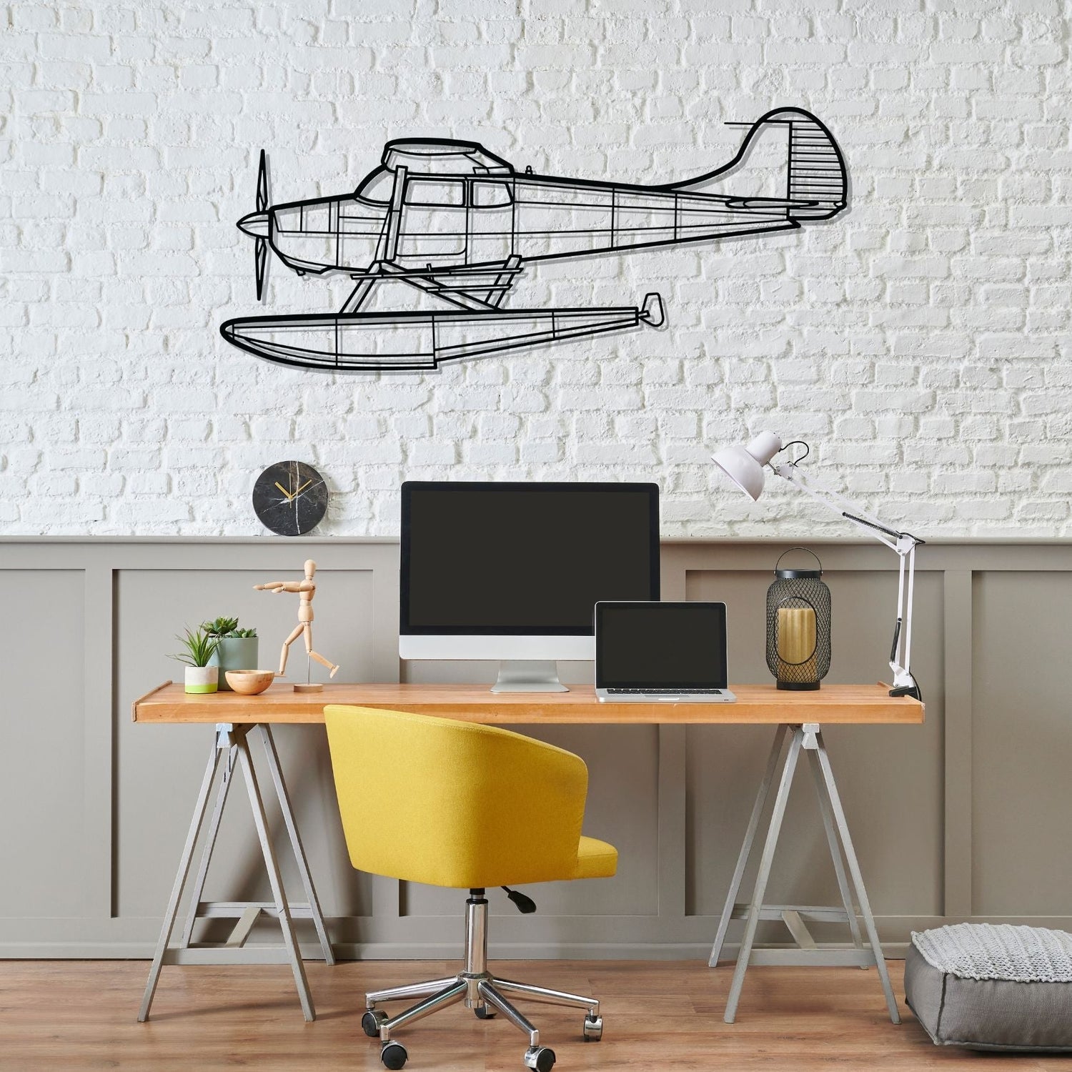 Décoration murale en métal - 170B Float aircraftvibes