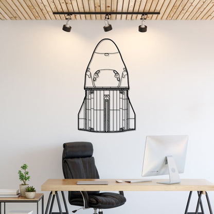 Décoration murale en métal - X Dragon