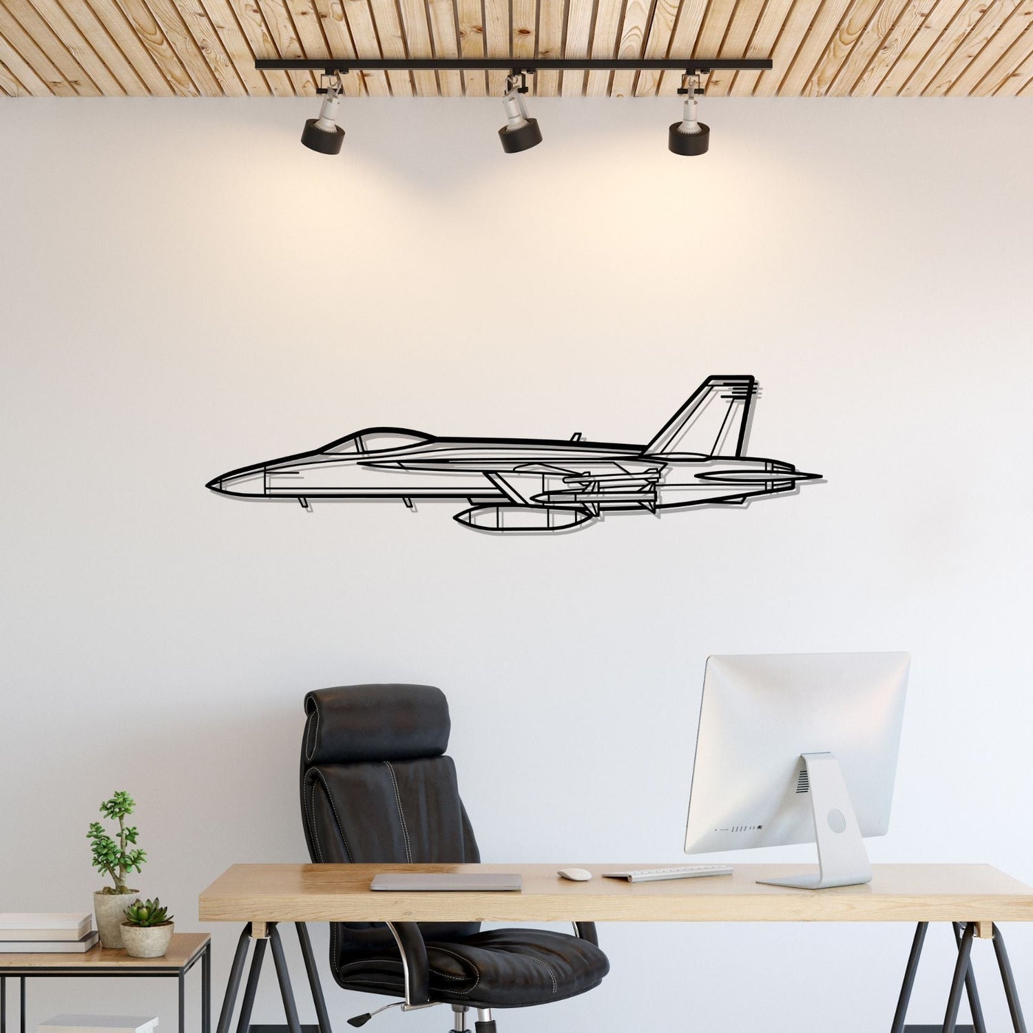 Décoration murale en métal - F-18 Hornet aircraftvibes