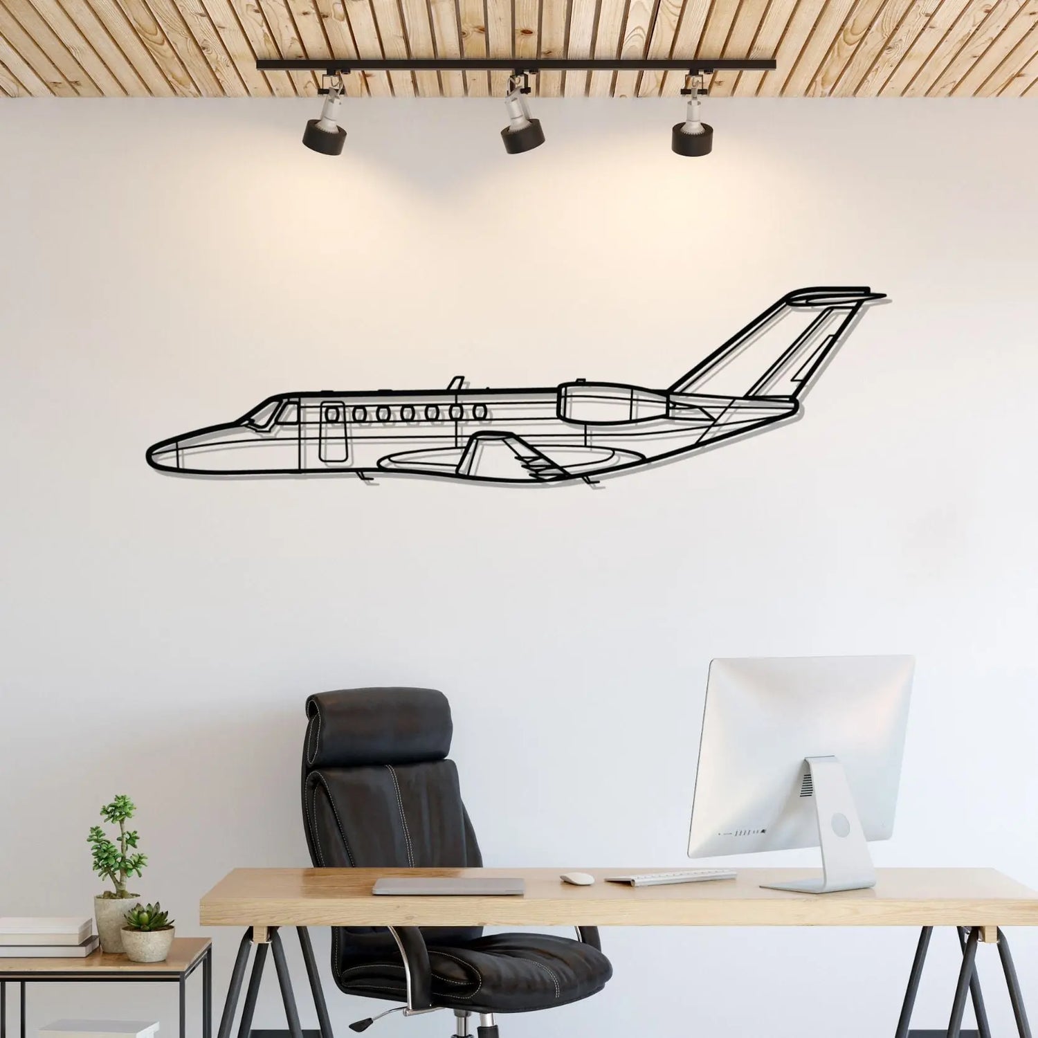 Décoration murale en métal - 525B CJ3 aircraftvibes