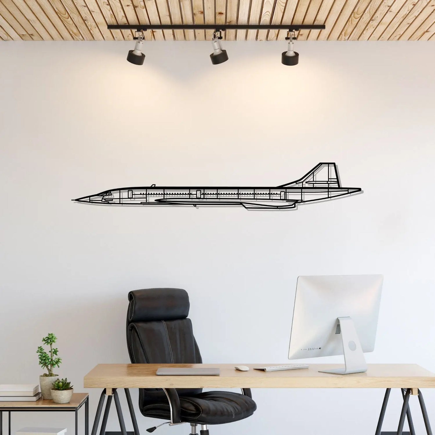 Décoration murale en métal - Concorde Silhouette aircraftvibes