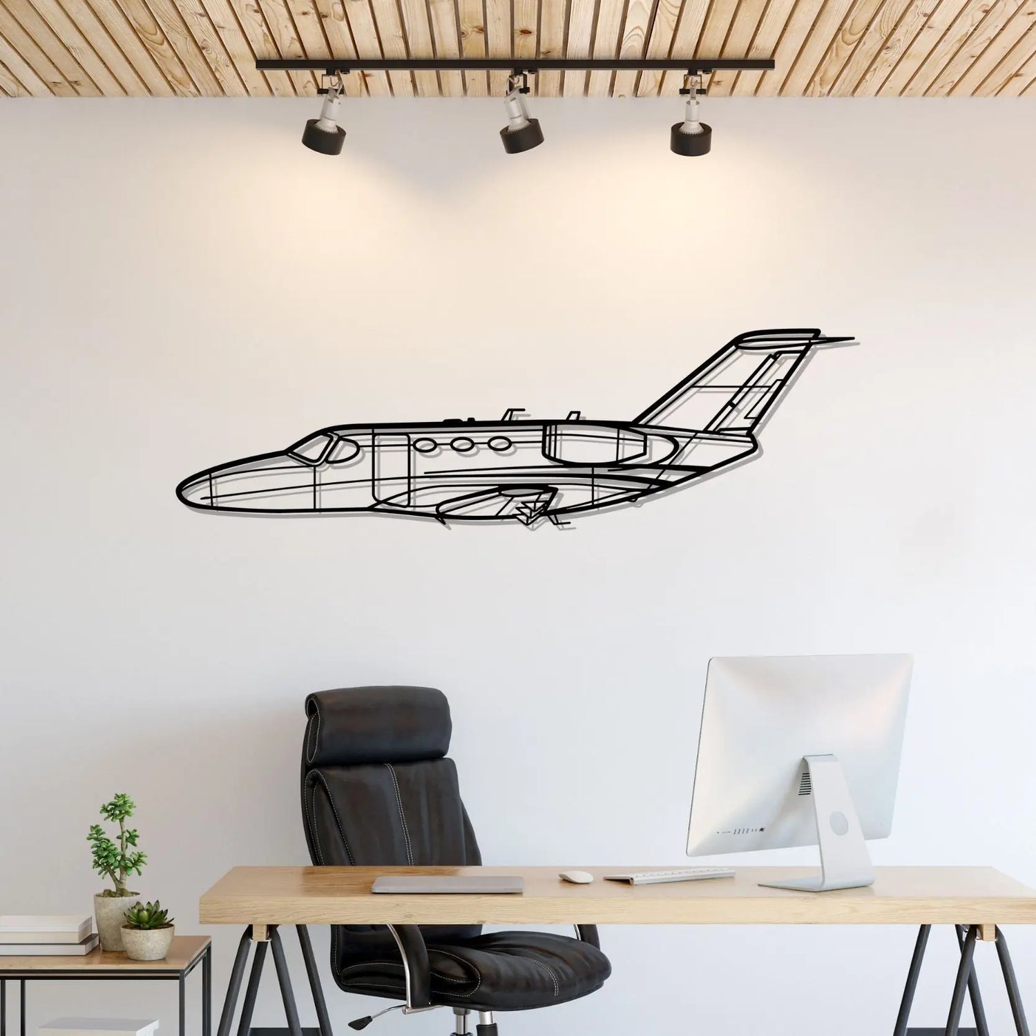 Décoration murale en métal - Citation Mustang aircraftvibes