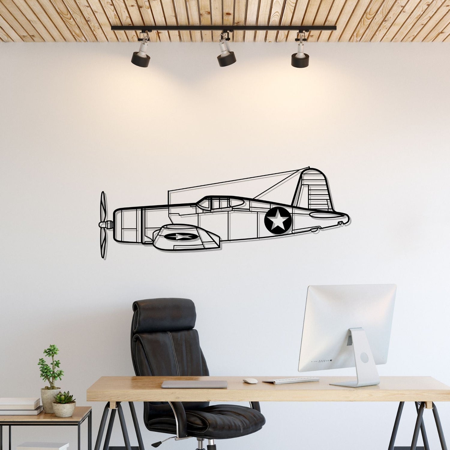 Décoration murale en métal - F4U Corsair aircraftvibes