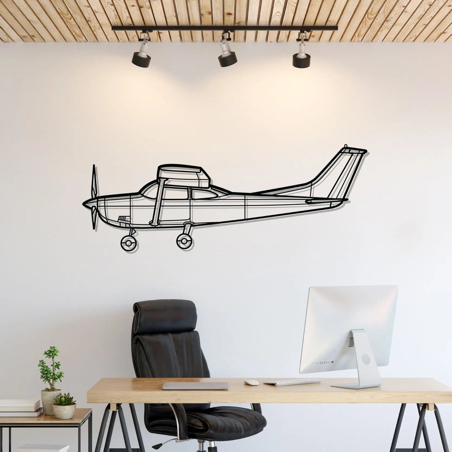 Décoration murale en métal - 182H Skylane aircraftvibes