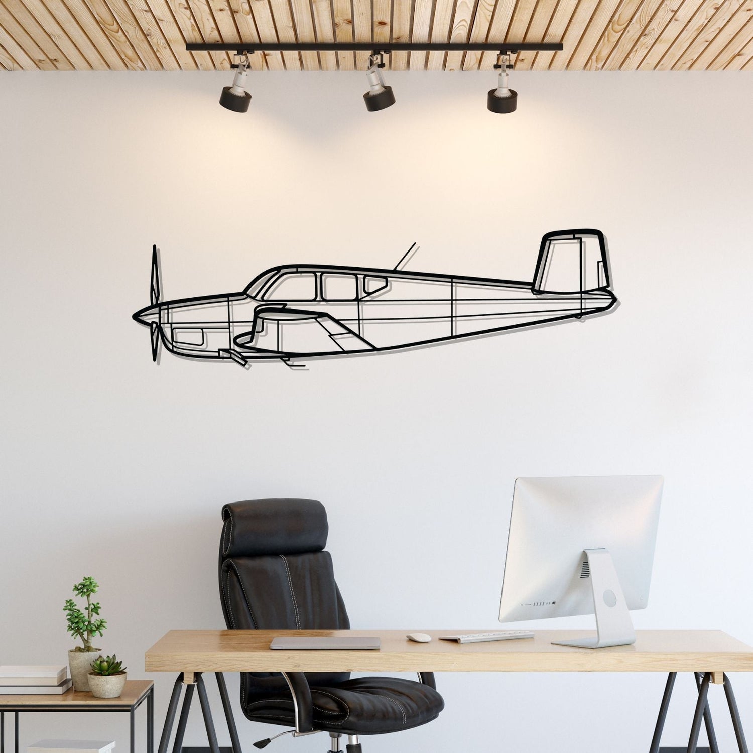Décoration murale en métal - Bonanza F35 aircraftvibes