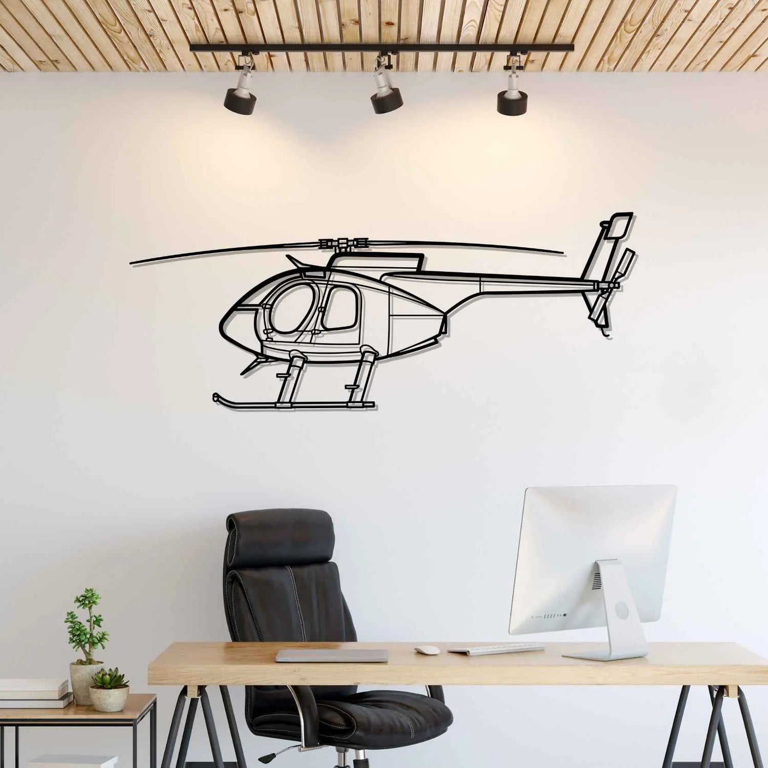 Décoration murale en métal - 530F Silhouette aircraftvibes