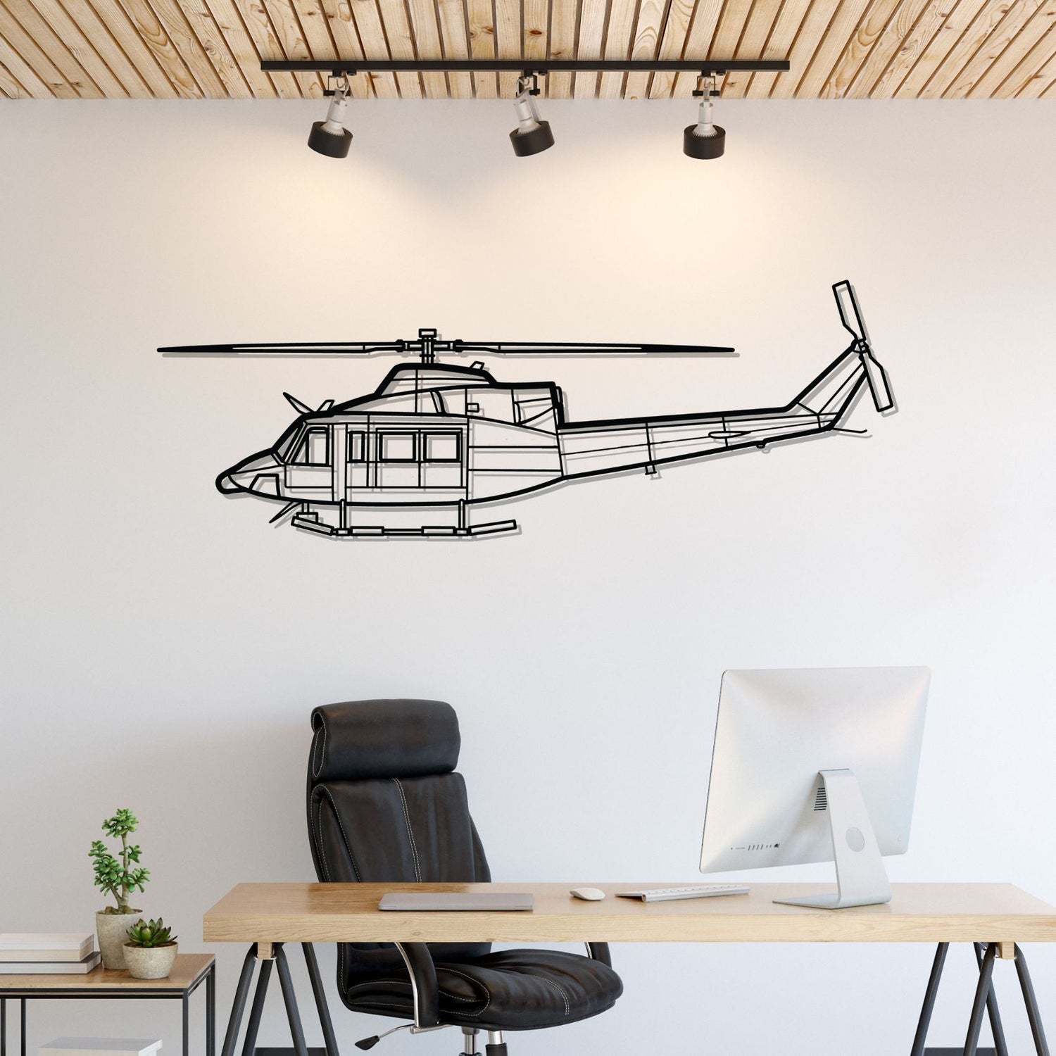 Décoration murale en métal - 412EP Silhouette aircraftvibes