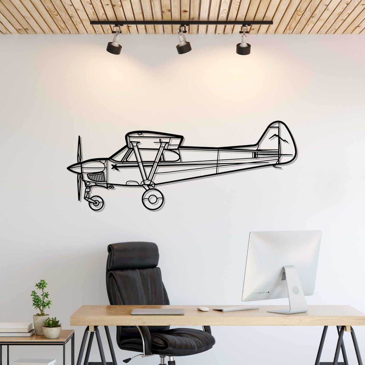 Décoration murale en métal - NXCUB Silhouette aircraftvibes