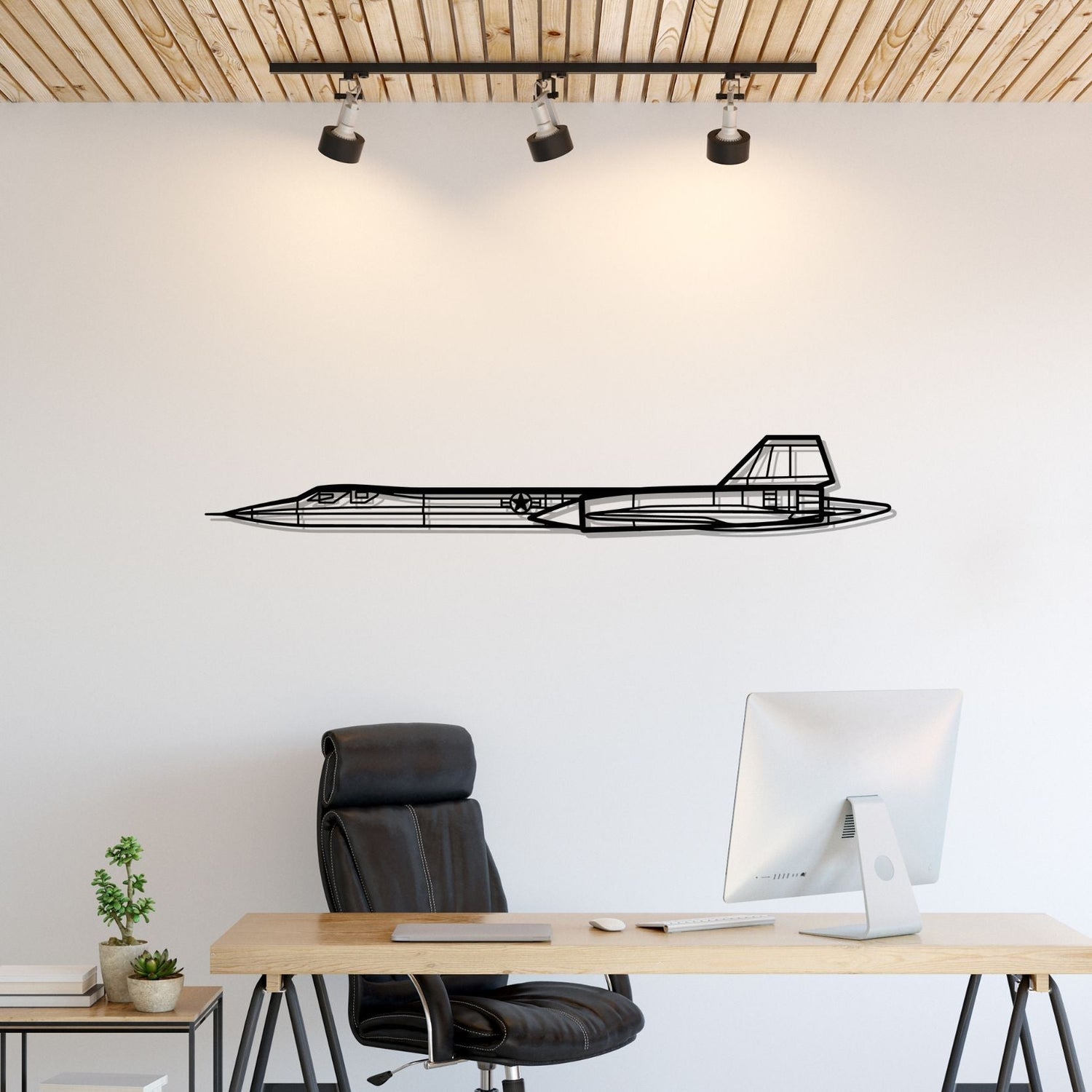 Décoration murale en métal - SR71 BlackBird aircraftvibes