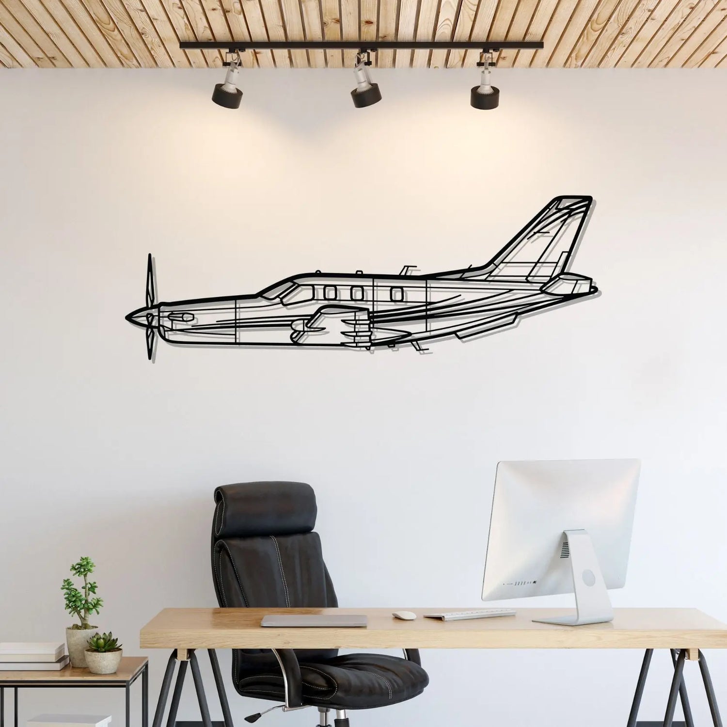 Décoration murale en métal - TBM 850 aircraftvibes