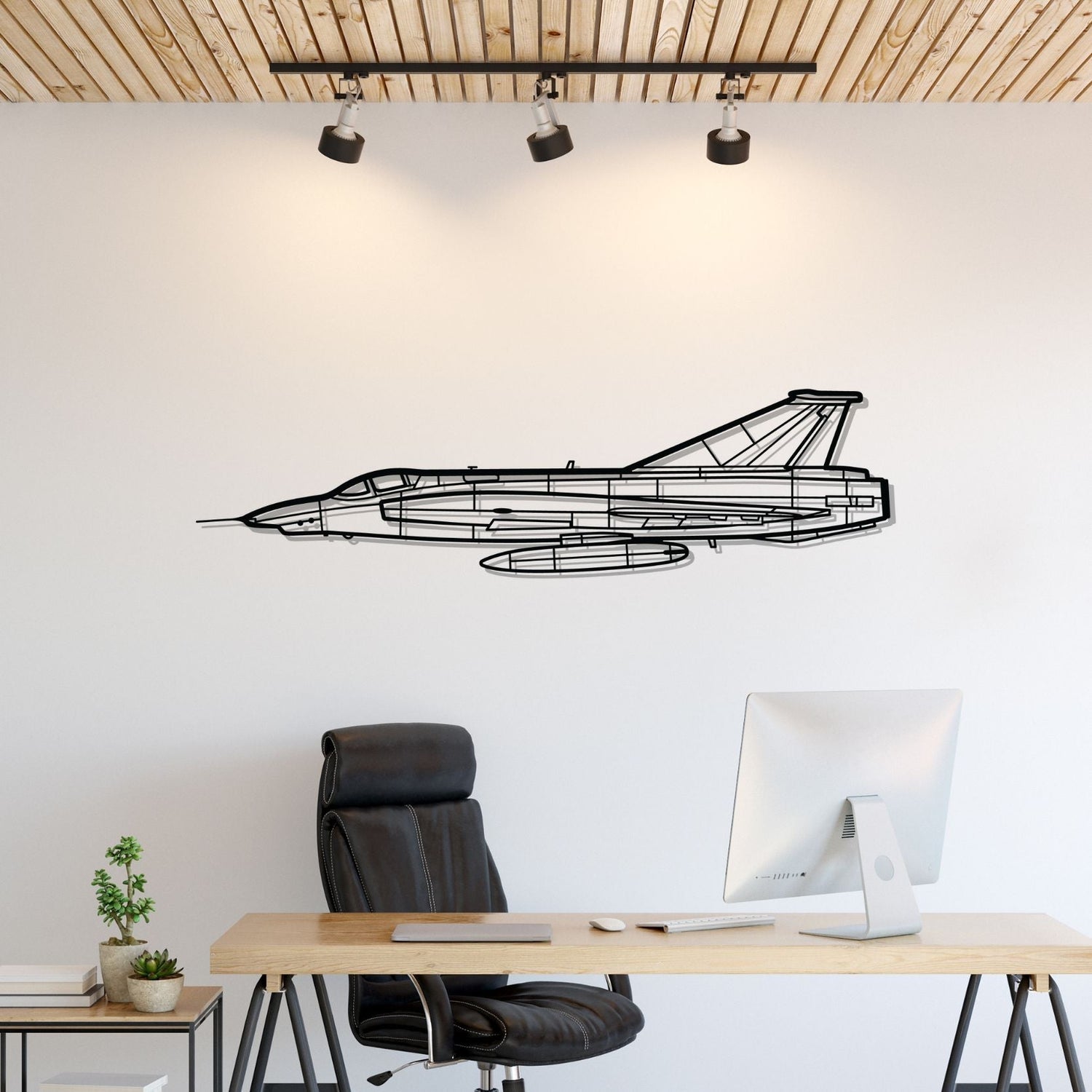 Décoration murale en métal - RF-35 Draken aircraftvibes