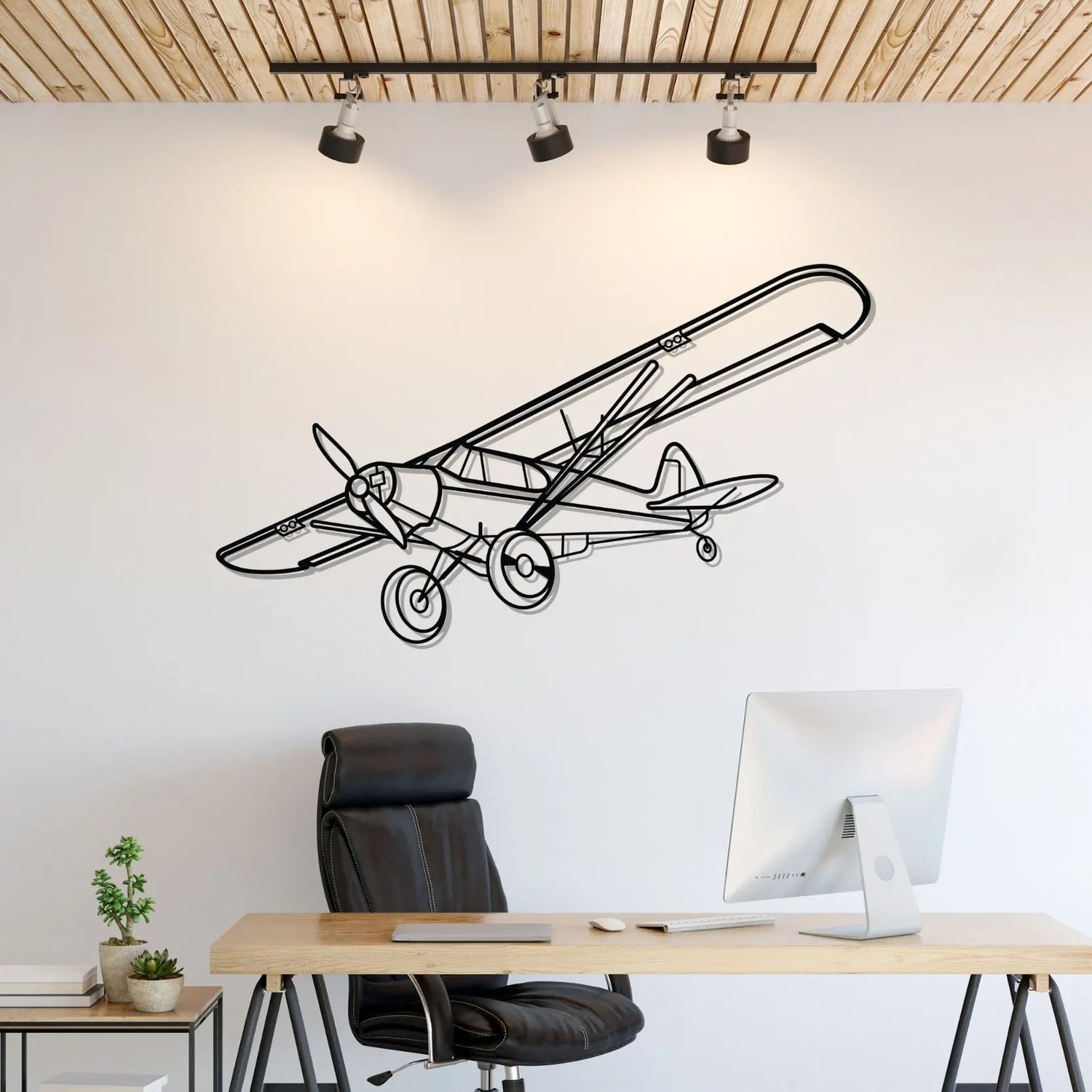 Décoration murale en métal - Super Cub aircraftvibes
