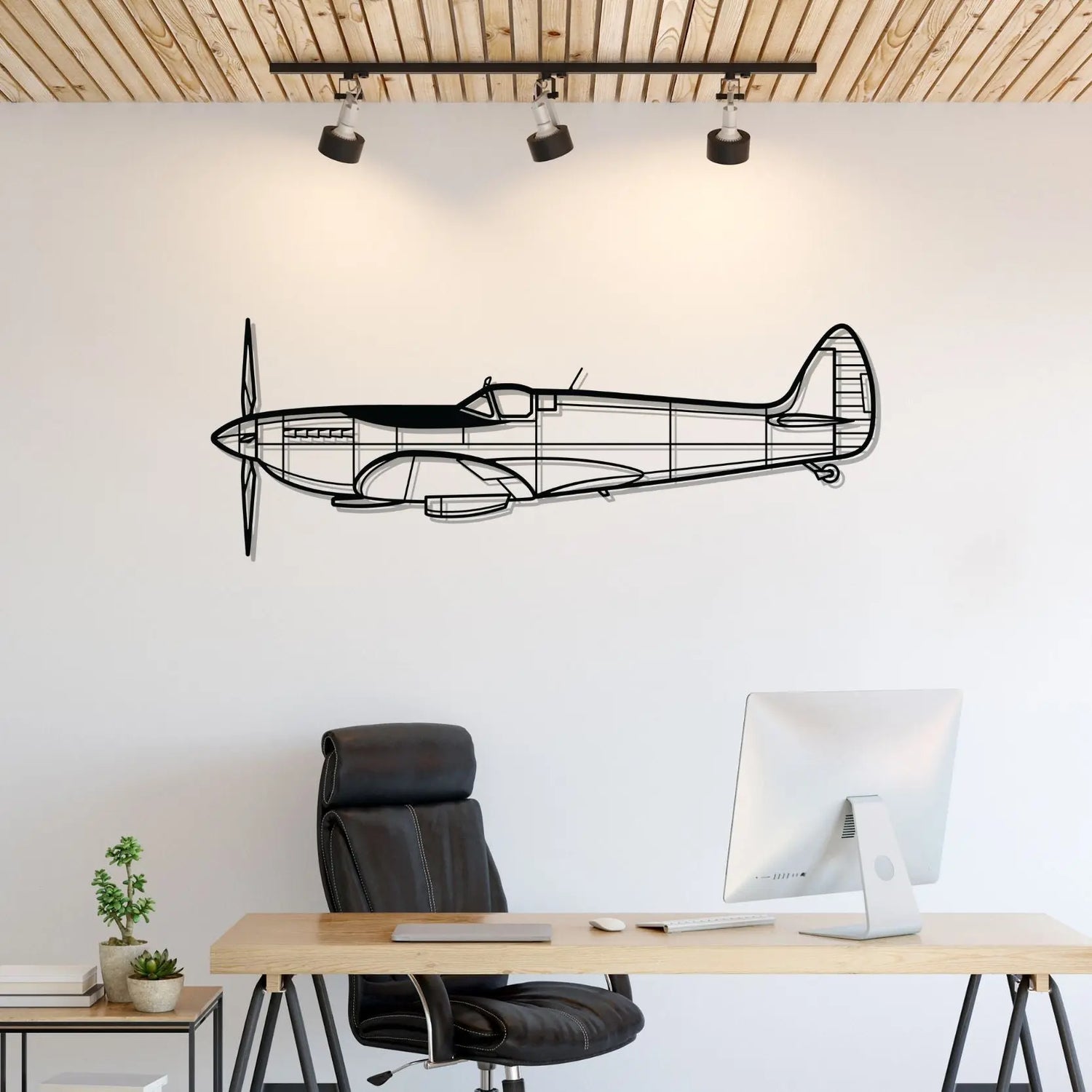 Décoration murale en métal - Spitfire Mk. aircraftvibes