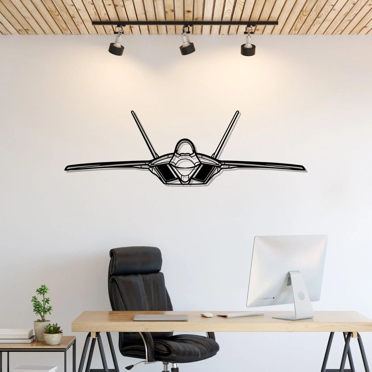 Décoration murale en métal - F-22 Raptor aircraftvibes