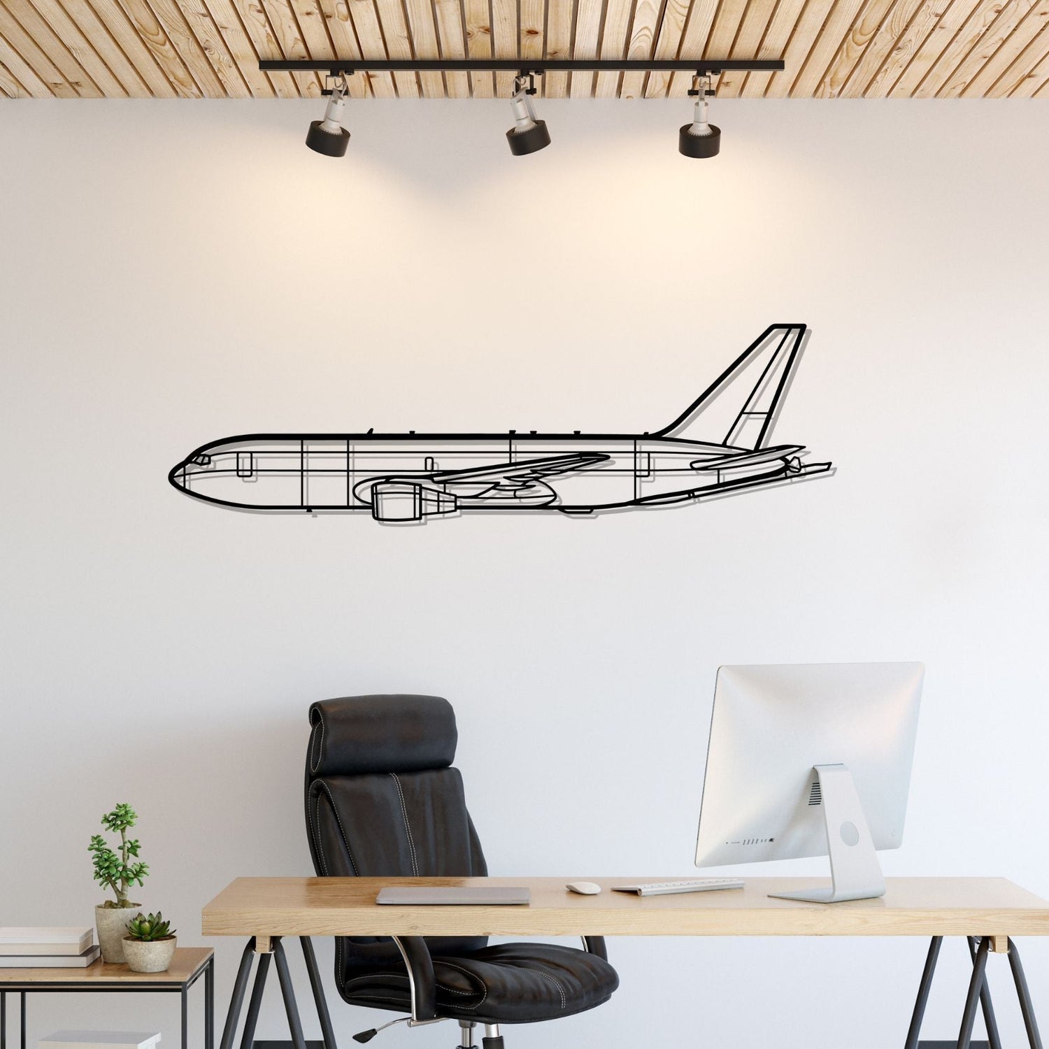 Décoration murale en métal - KC-46 Silhouette aircraftvibes