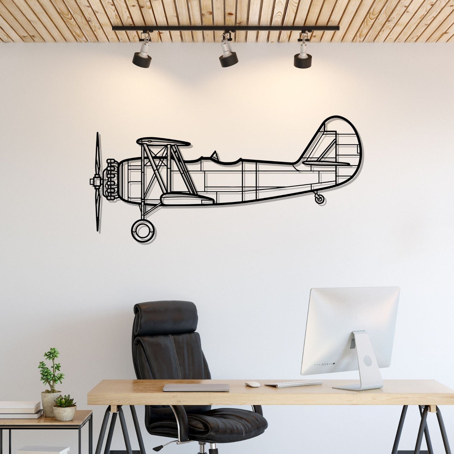 Décoration murale en métal - N3N-3 Silhouette aircraftvibes