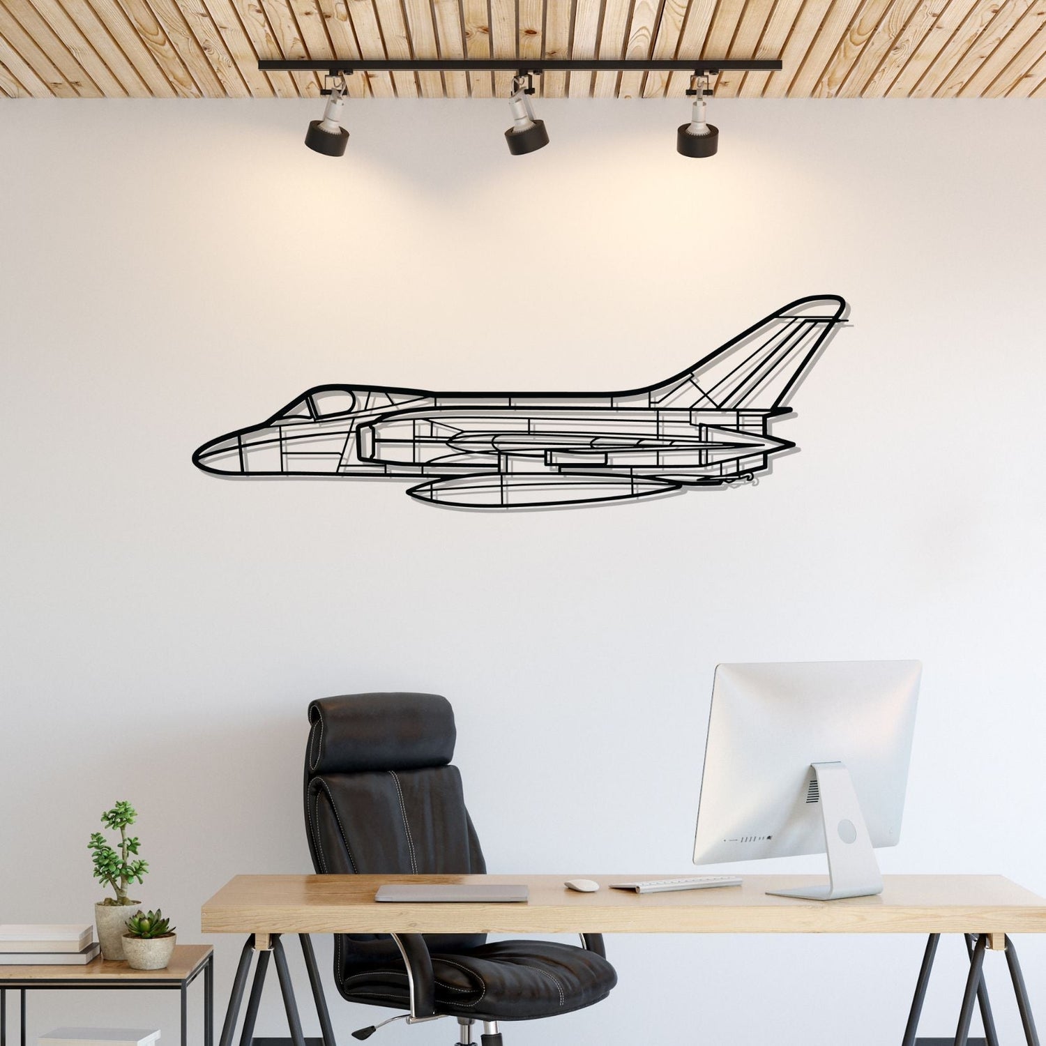Décoration murale en métal - F4D Skyray aircraftvibes