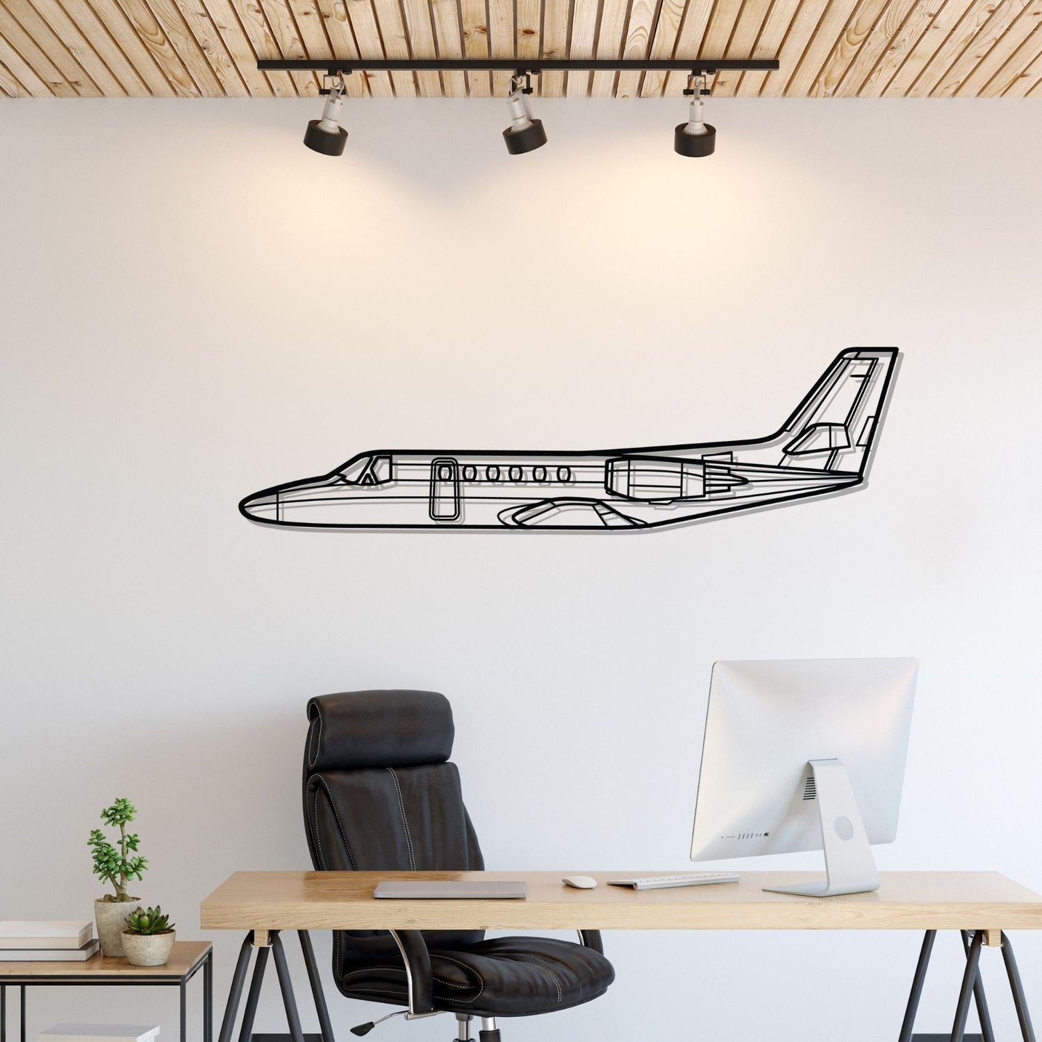 Décoration murale en métal - Citation II aircraftvibes