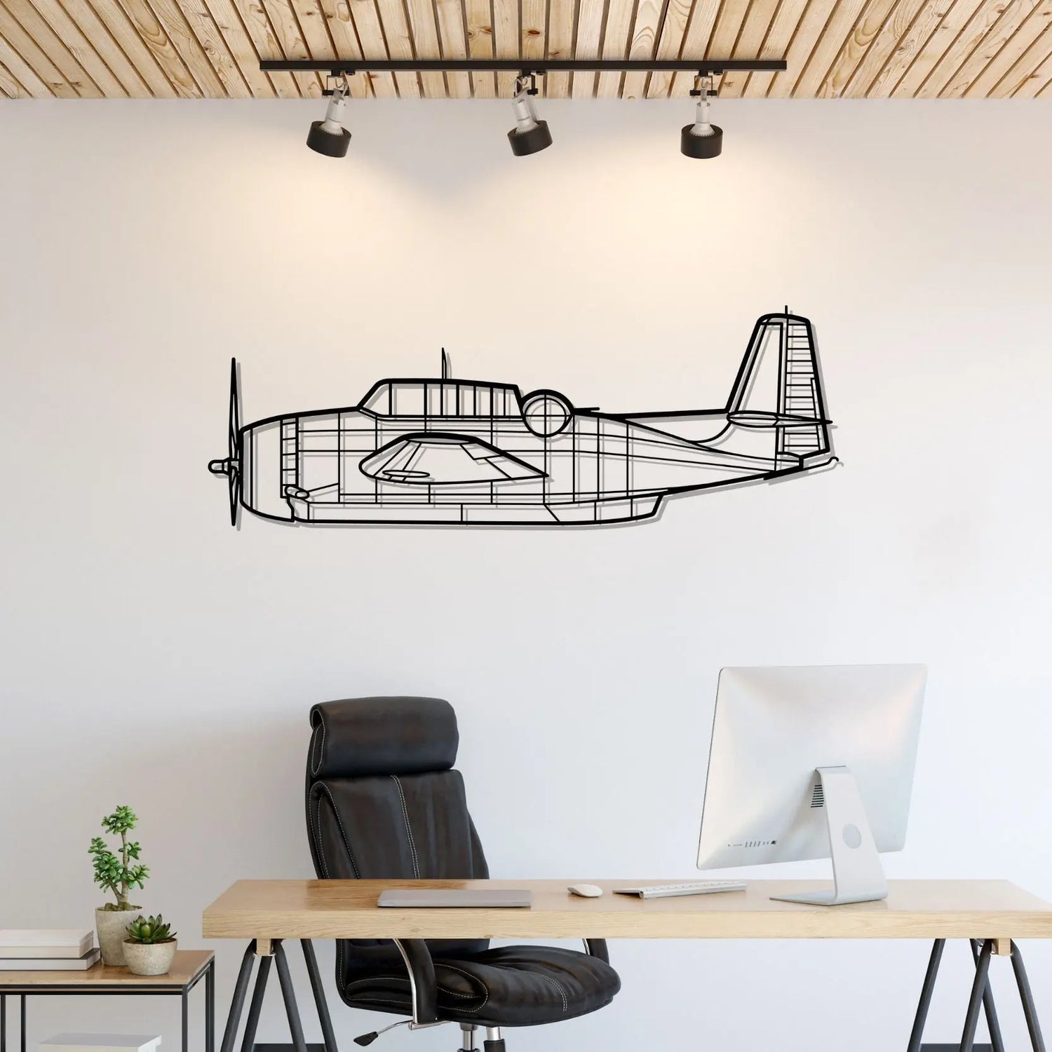 Décoration murale en métal - TBM-3N Avenger aircraftvibes