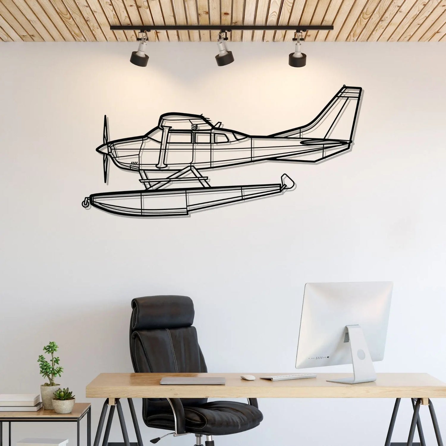Décoration murale en métal - 206 Turbo aircraftvibes