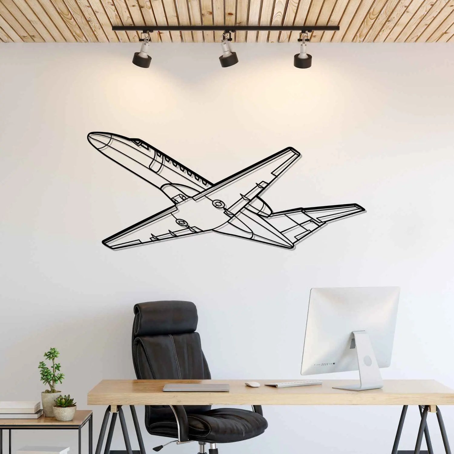 Décoration murale en métal - CJ3 Angle aircraftvibes
