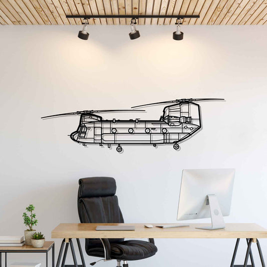Décoration murale en métal - Chinook CH-47