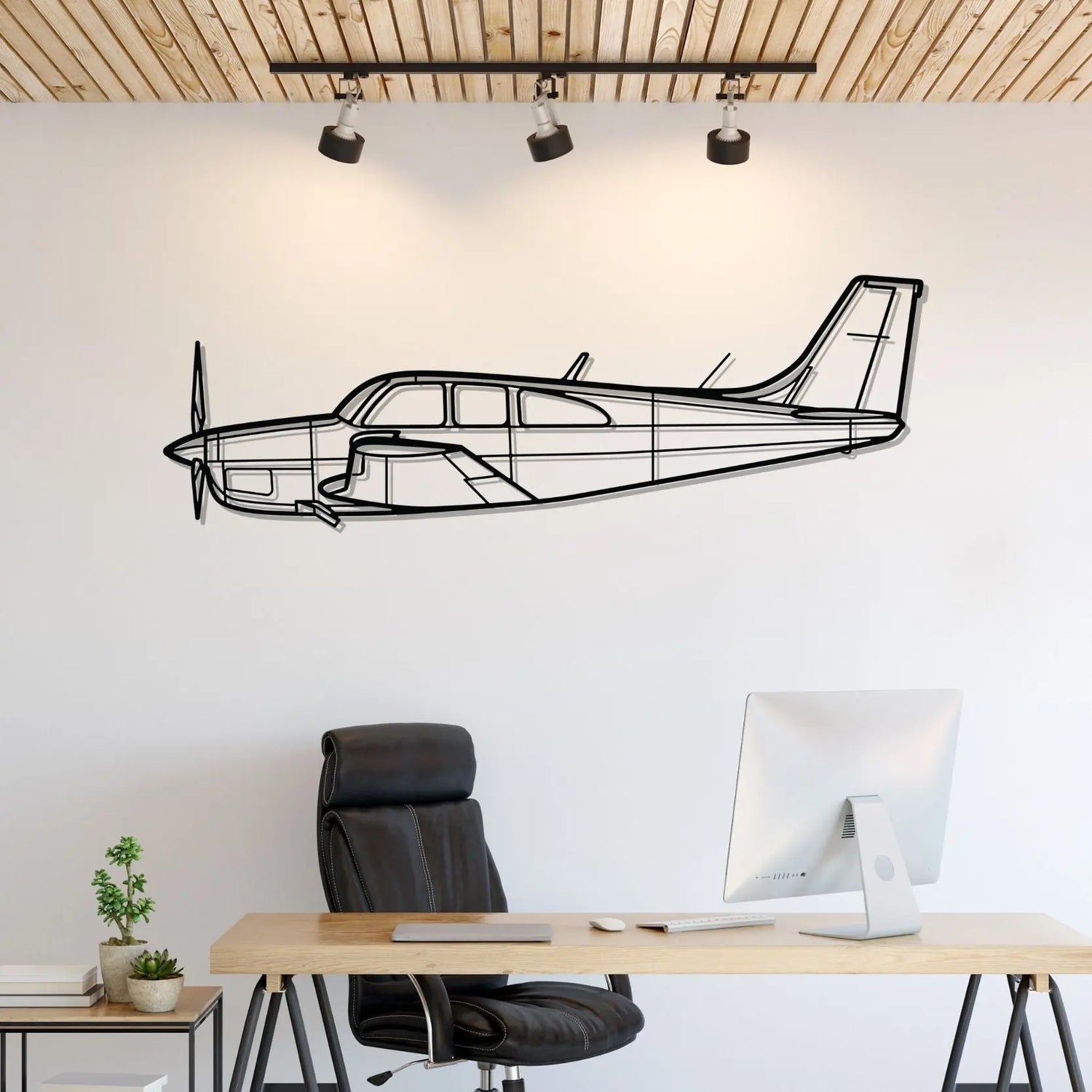 Décoration murale en métal - C33 Silhouette aircraftvibes