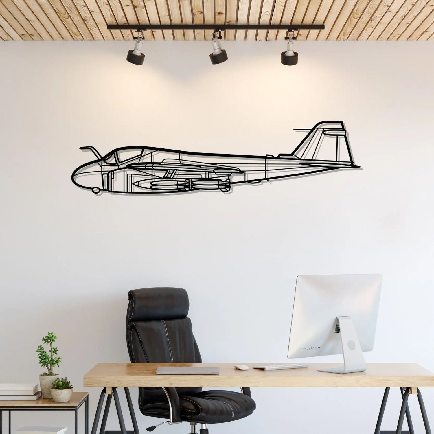 Décoration murale en métal - A-6 Intruder aircraftvibes