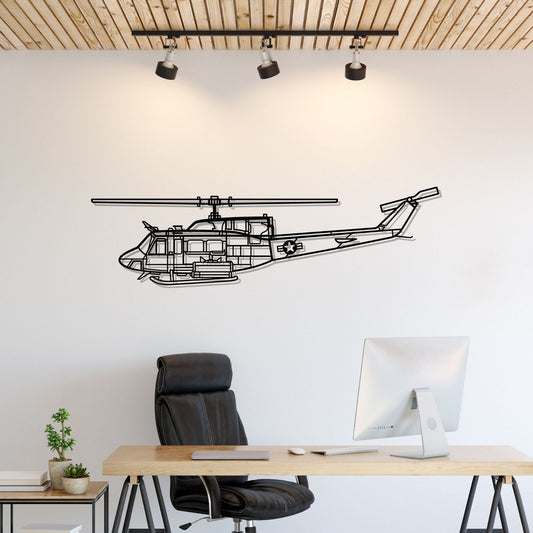 Décoration murale en métal - UH-1N Huey