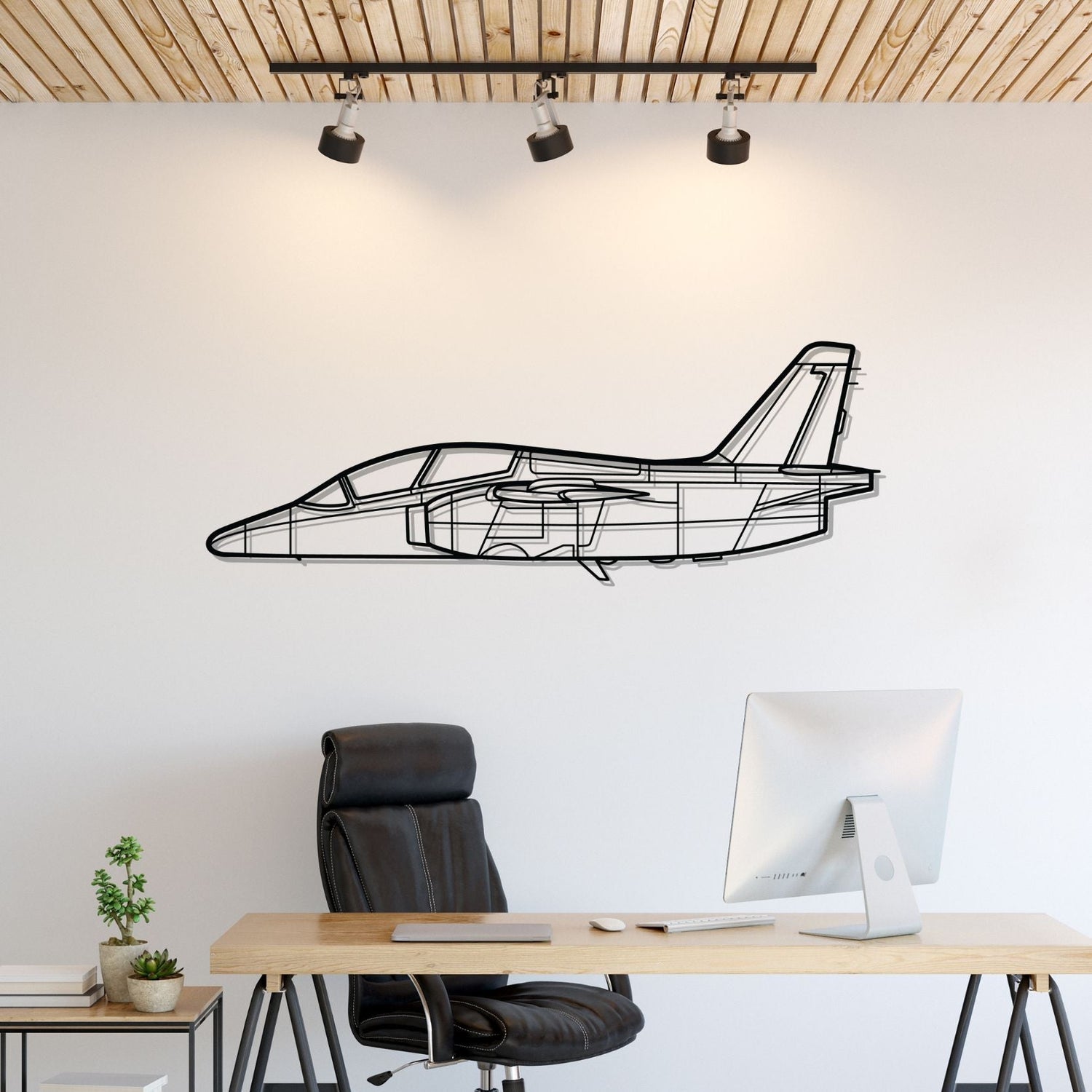 Décoration murale en métal - S-211 Silhouette aircraftvibes