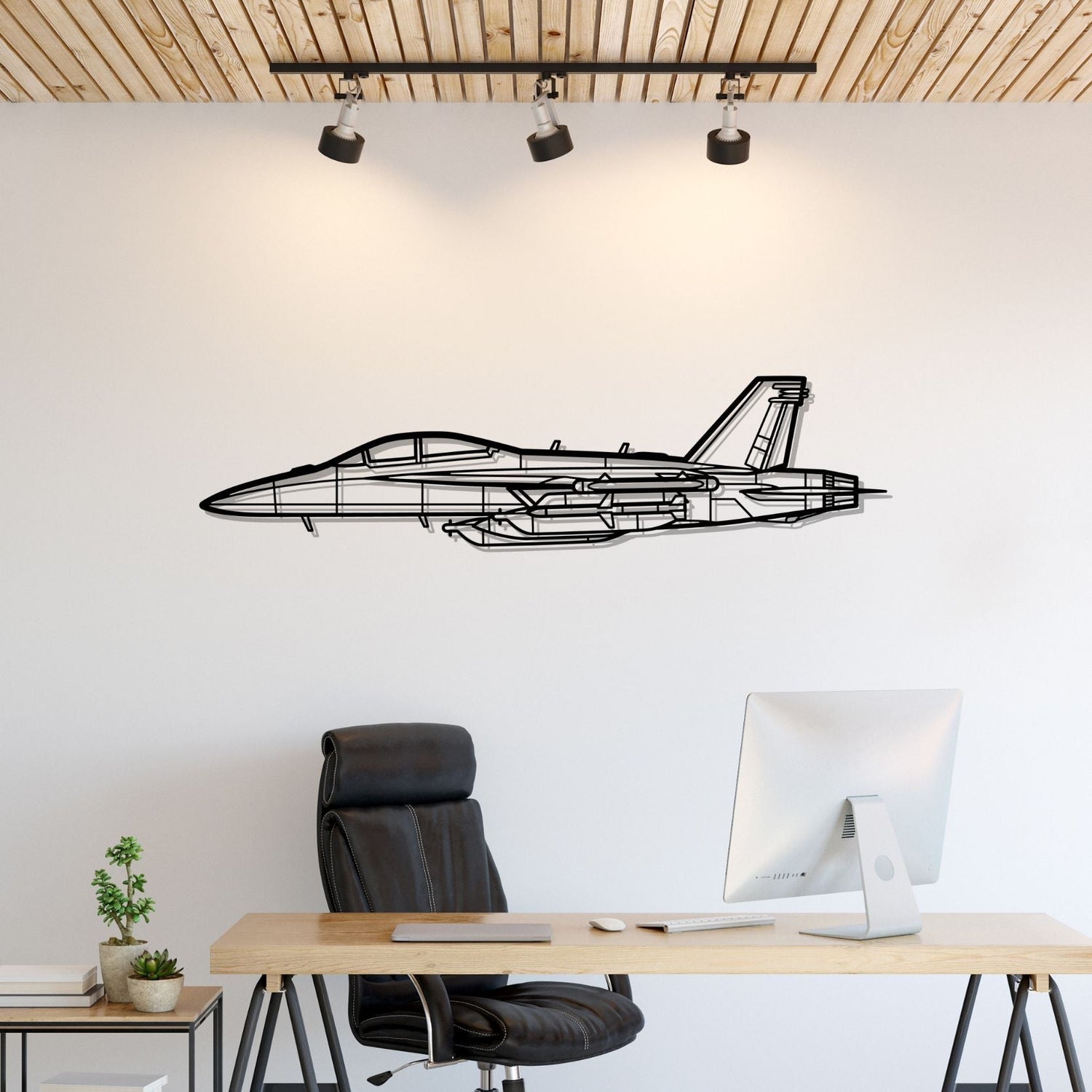 Décoration murale en métal - EA-18 Growler aircraftvibes